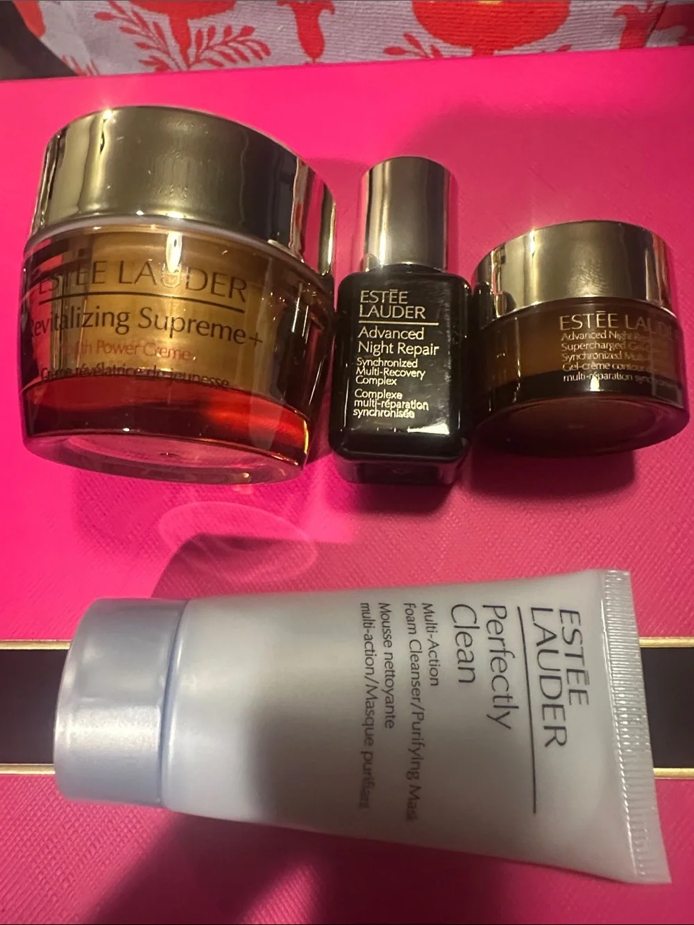 Estee Lauder Skincare Gift Set with Gold and Pink Accents - Picture 2 of 9